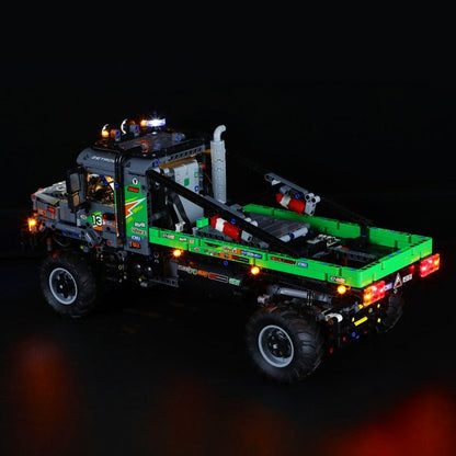 BRIKSMAX LED Lighting Kit for 4x4 Mercedes-Benz Zetros Trial Truck Compatible with 42129 Building Model, Light Set with Remote Control(Not Include The Building Set)