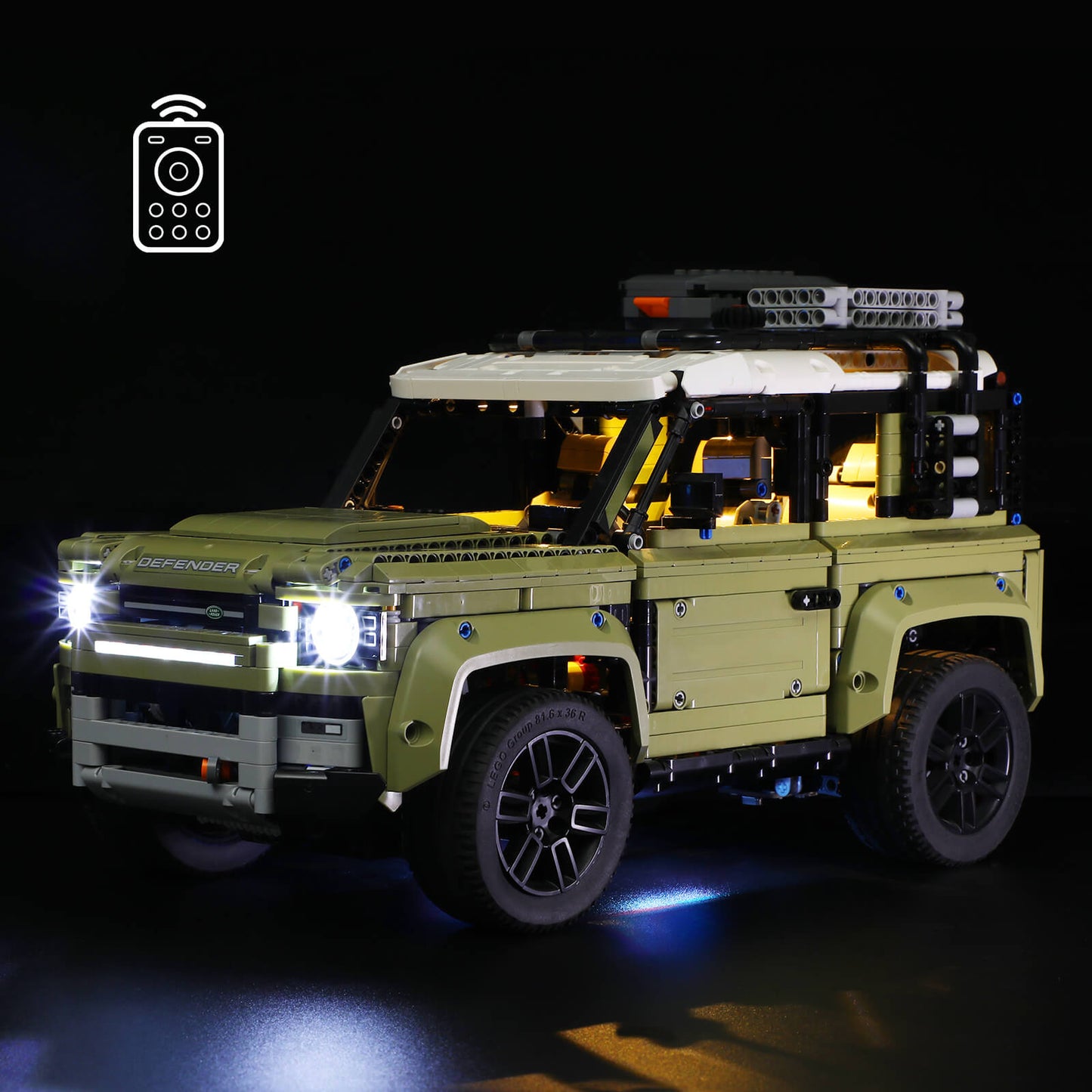 Light Kit For Land Rover Defender 42110(With Remote)