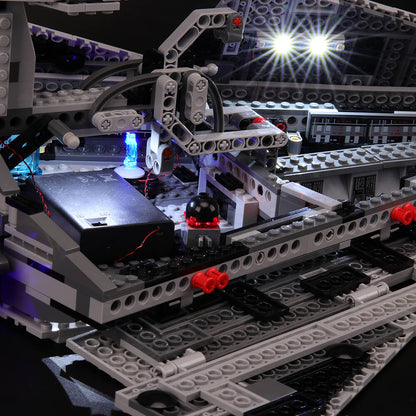 lighted lego imperial star destroyer 75055 