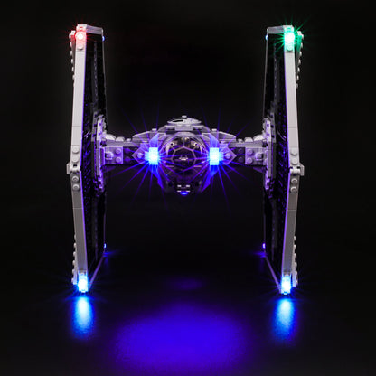 lego star wars tie fighter 75211 with lights