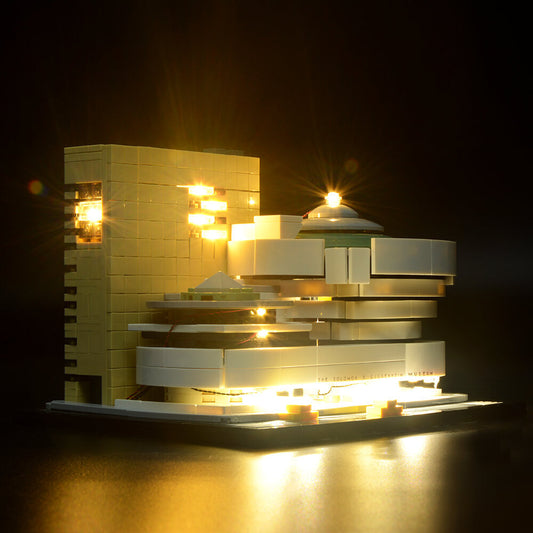 Lego Light Kit For Solomon R. Guggenheim Museum 21035  BriksMax