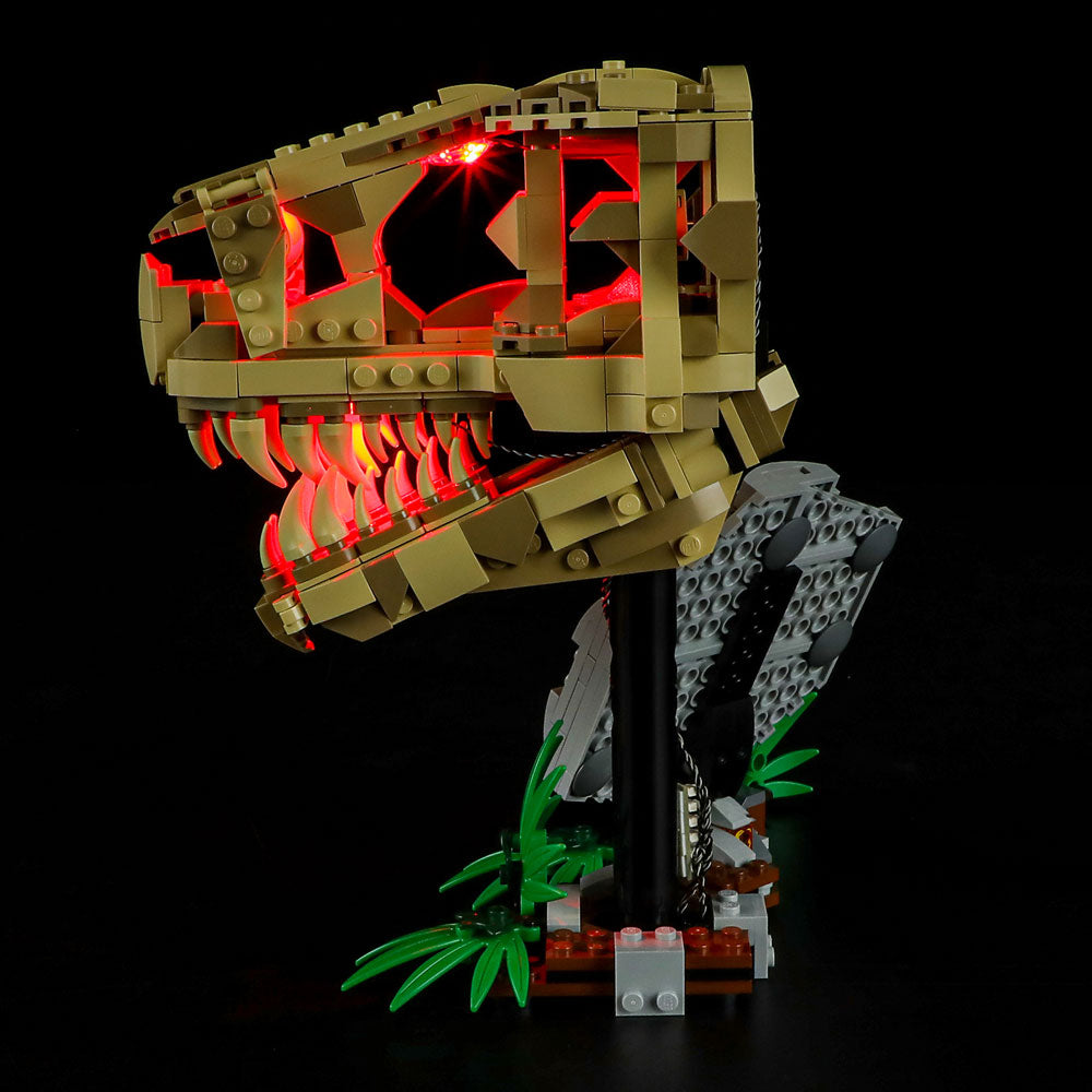 BriksMax Light Kit For LEGO Dinosaur Fossils: T. rex Skull 76964