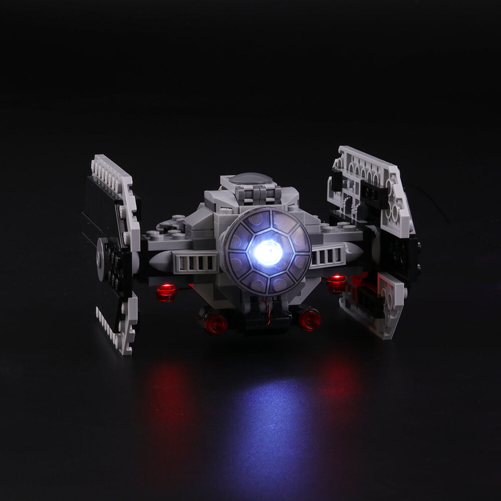 light up Lego Vader’s TIE Advanced Fighter