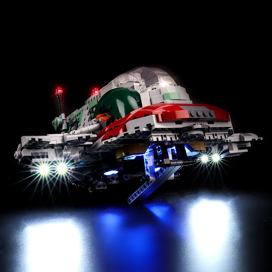 add led lights to Lego Slave I 75243