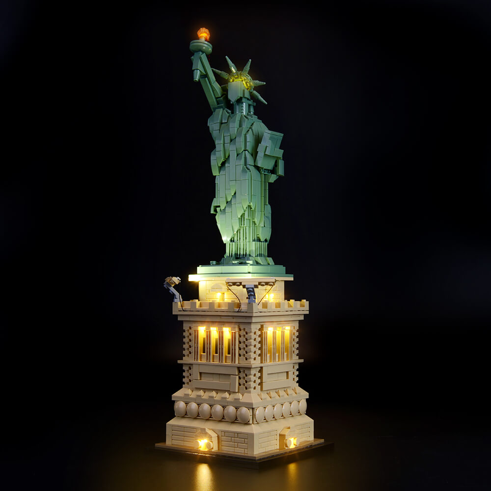 statue of liberty lego set with lights