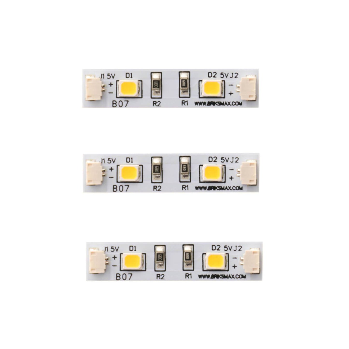 1*4 Lego Brick Strip Lights (Warm White , Three Pack) — Version 2.0