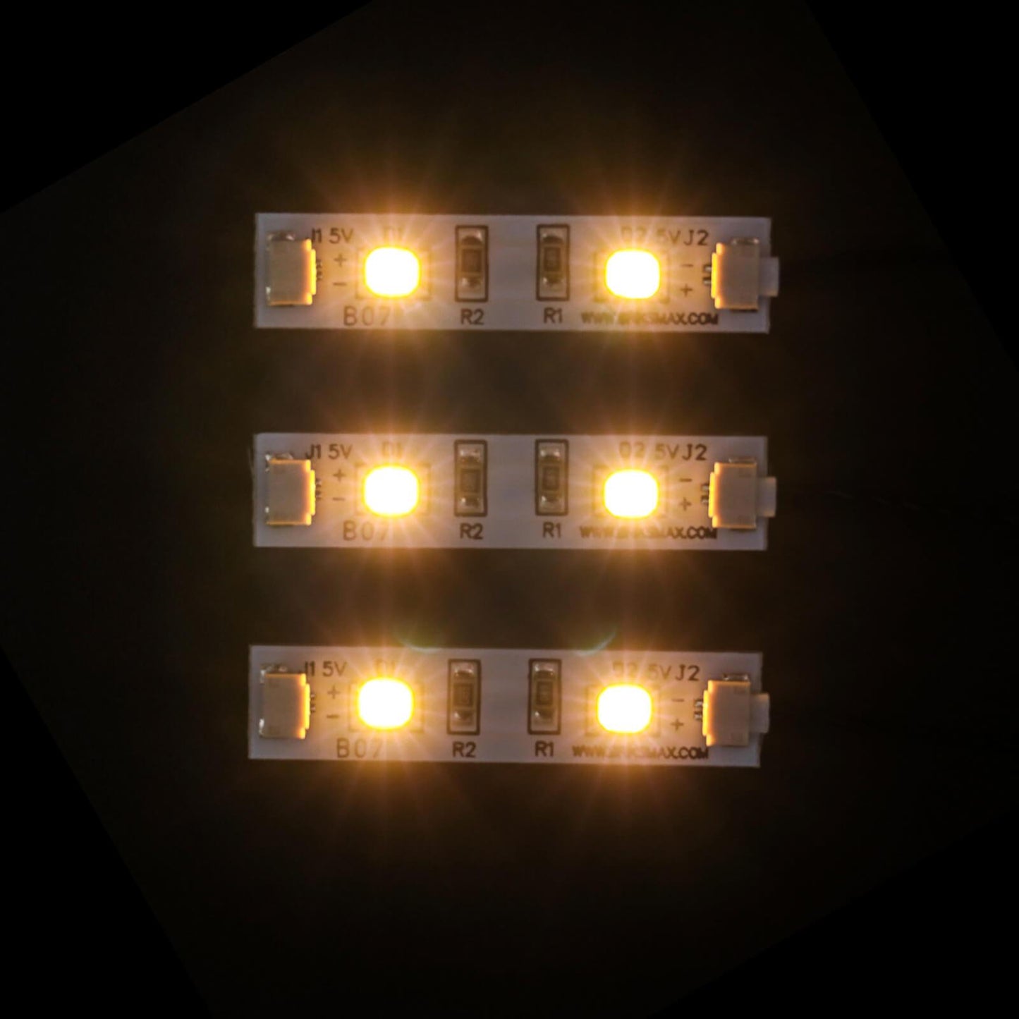 1*4 Lego Brick Strip Lights (Warm White , Three Pack) — Version 2.0