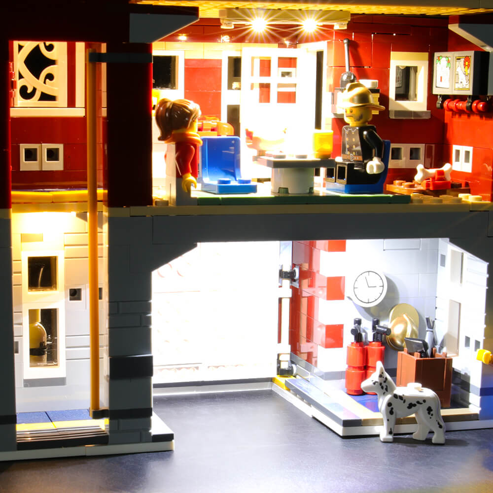 Briksmax Light Kit For Winter Village Fire Station 10263