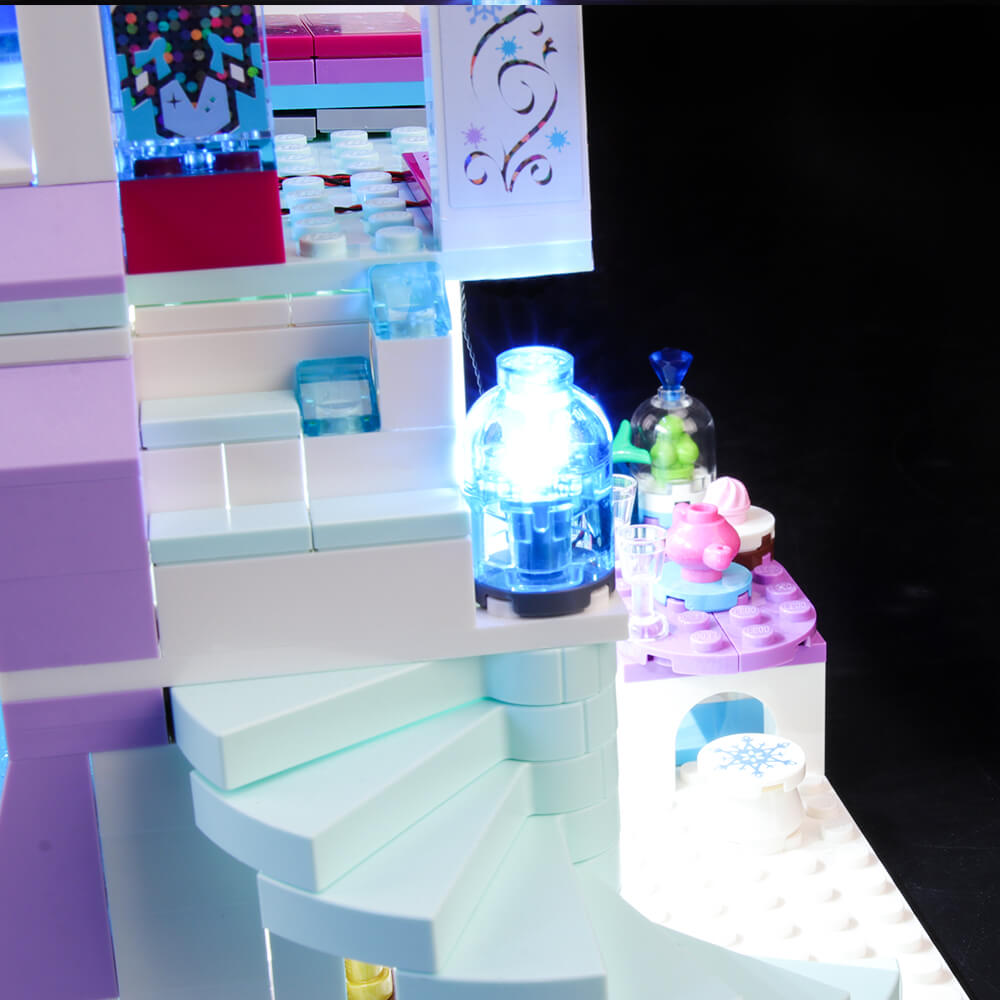 Briksmax Light Kit For Frozen Elsa's Magical Ice Palace 41148