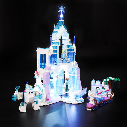 Briksmax Light Kit For Frozen Elsa's Magical Ice Palace 41148
