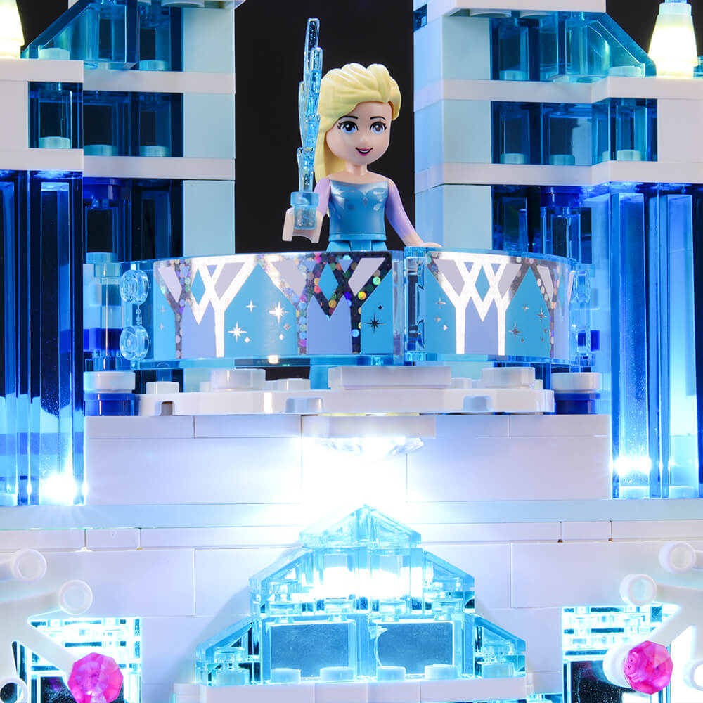 Briksmax Light Kit For Frozen Elsa's Magical Ice Palace 41148