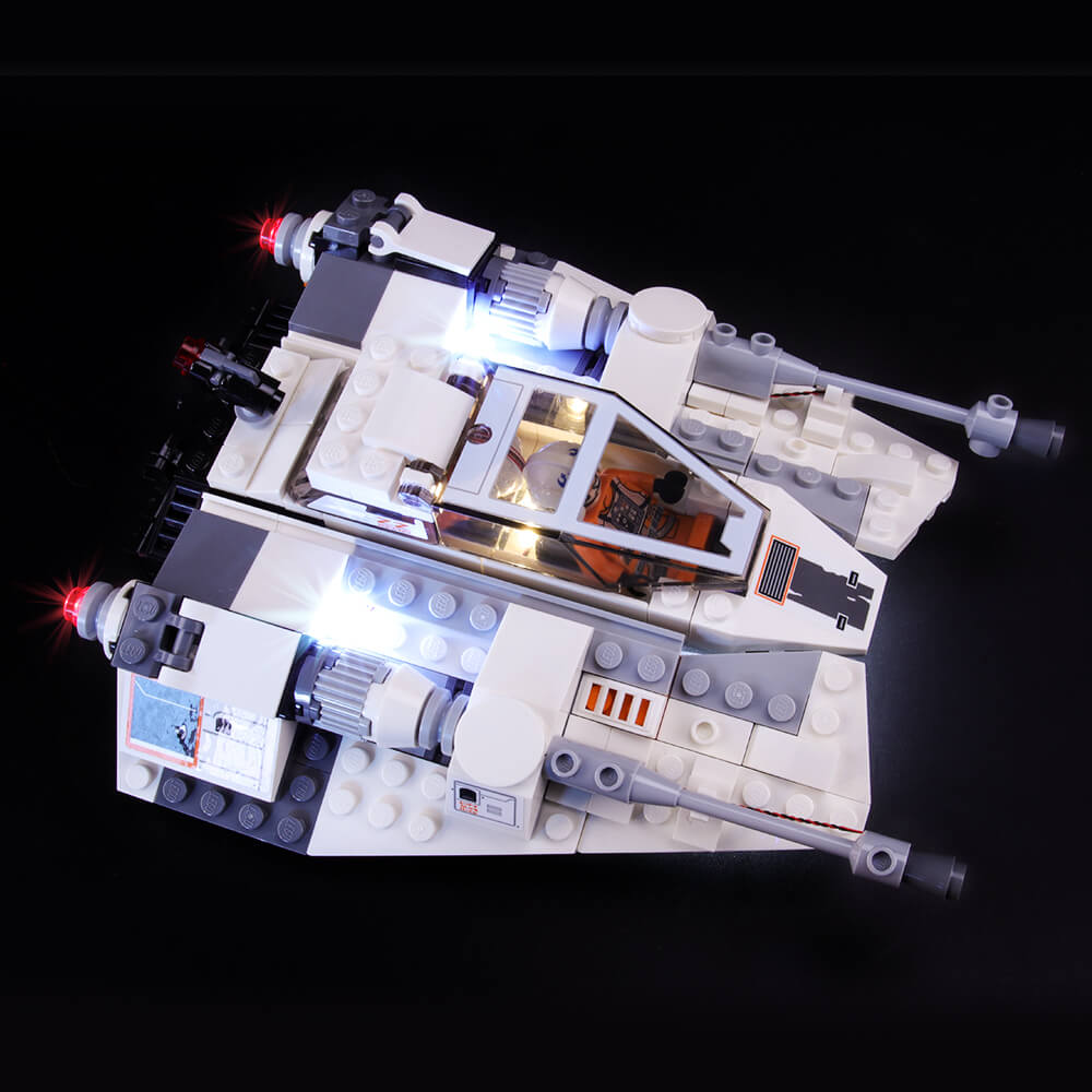 lego star wars snowspeeder 75259 with lights