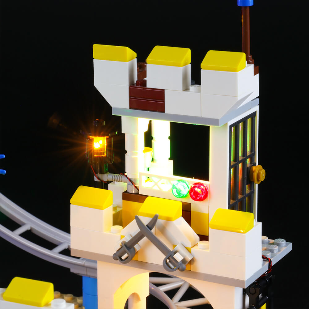 Briksmax Light Kit For Pirate Roller Coaster 31084