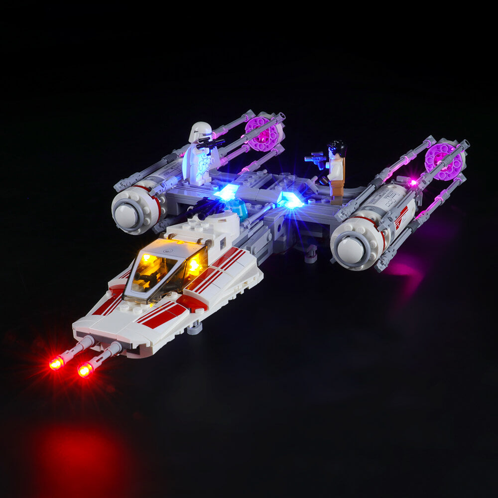 light up resistance y-wing starfighter