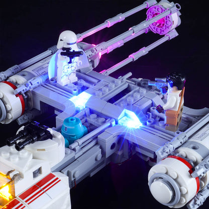 add white lights to lego resistance y wing