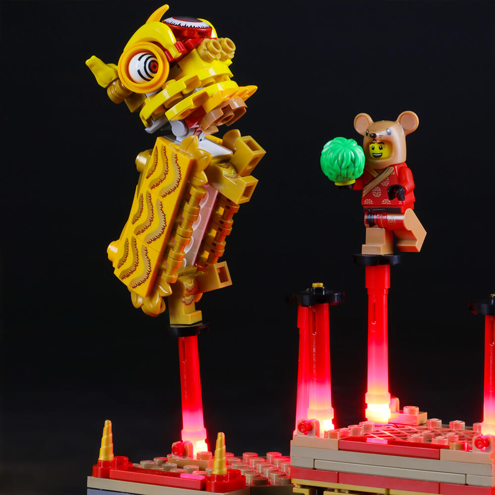 Lego Light Kit For Lion Dance 80104  BriksMax