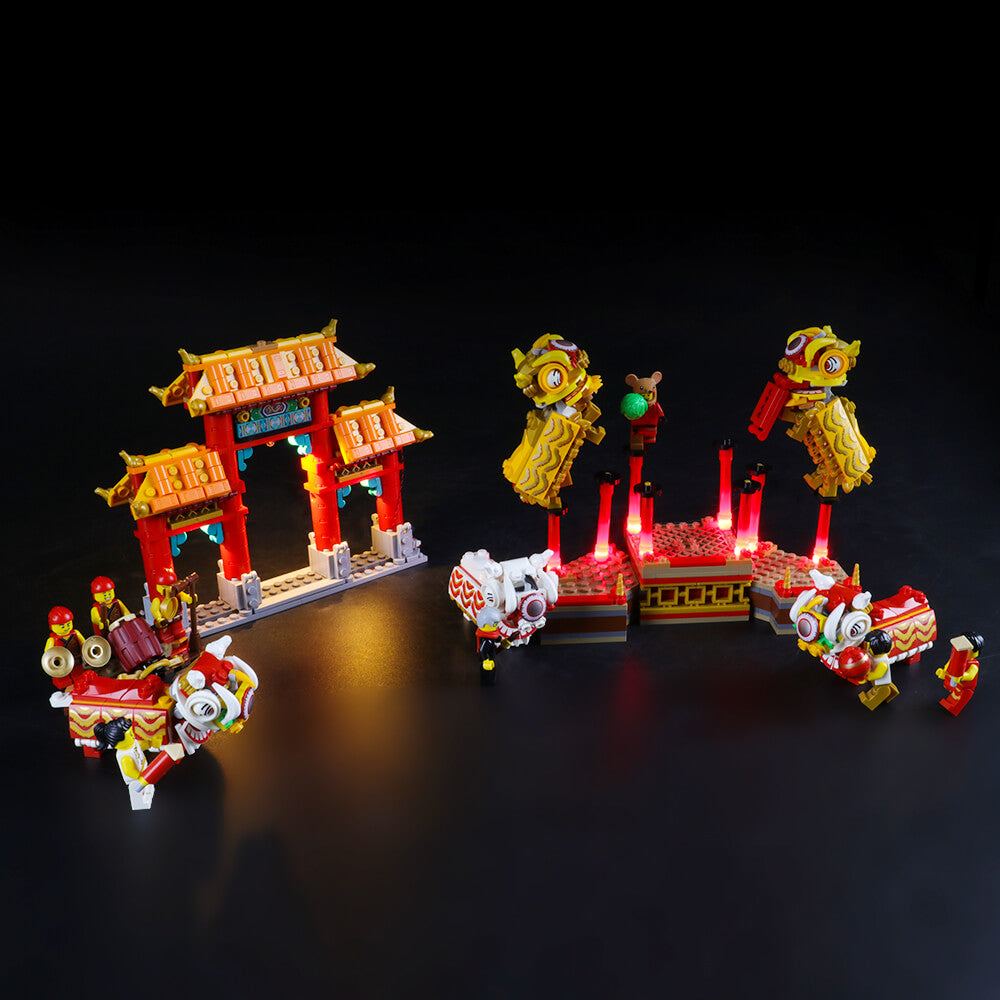 Lego Light Kit For Lion Dance 80104  BriksMax