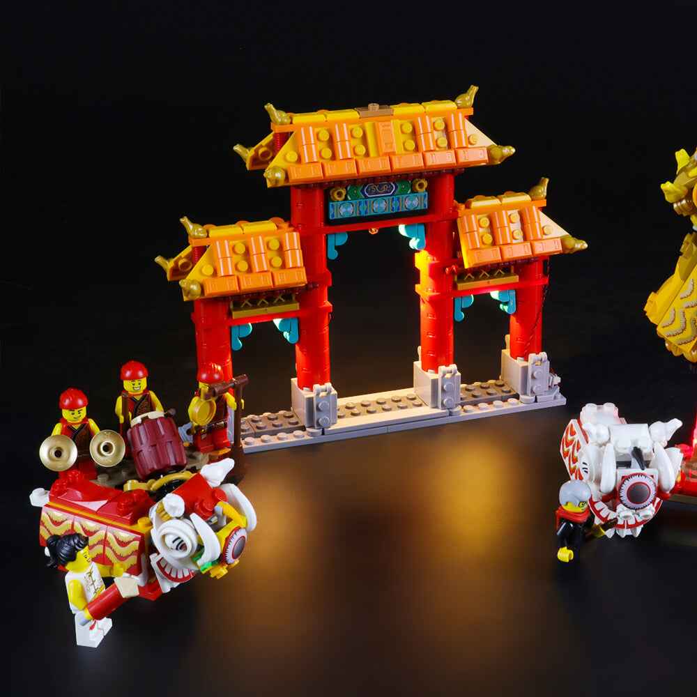 Lego Light Kit For Lion Dance 80104  BriksMax