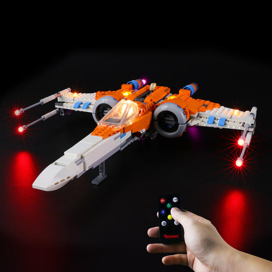 light up lego poe dameron's x-wing fighter