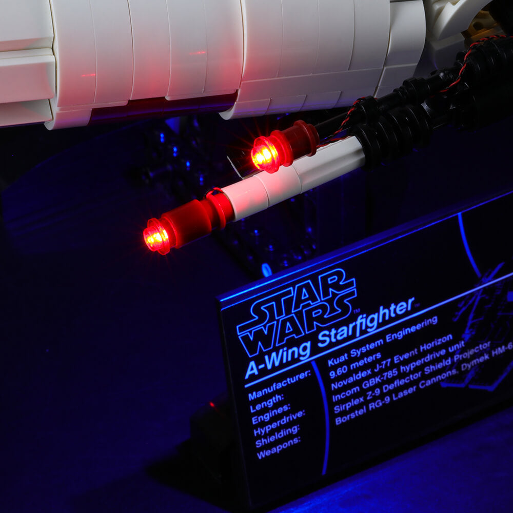 lighted lego a-wing star fighter 75275
