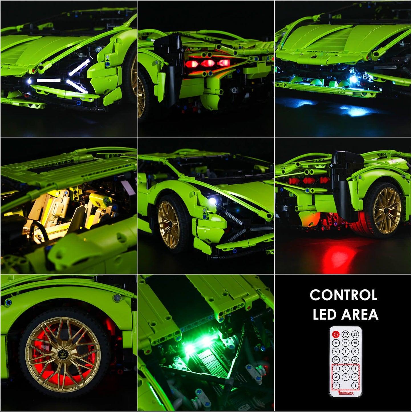 Light Kit For Lamborghini Sián FKP 37 42115(With Remote)
