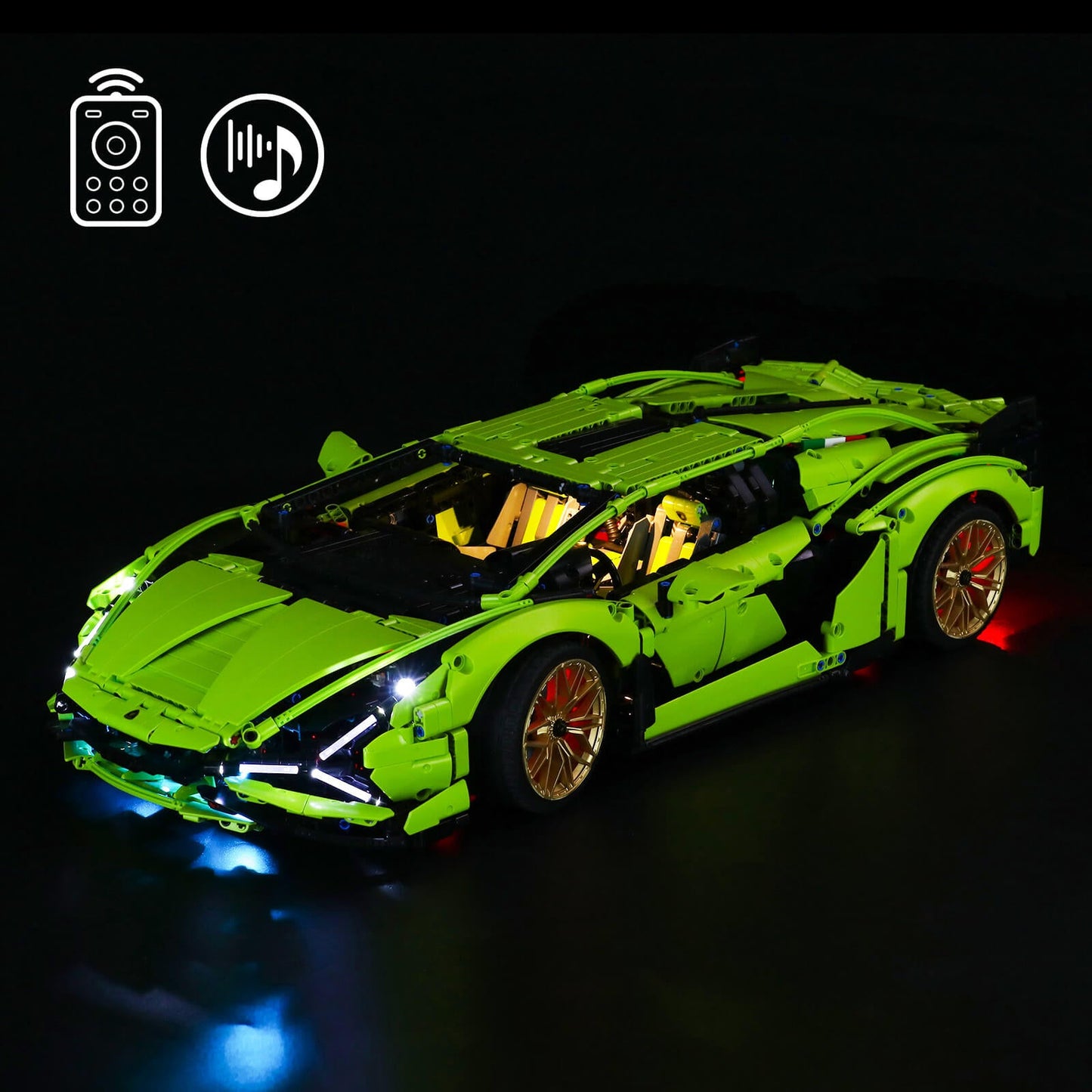 Light Kit For Lamborghini Sián FKP 37 42115(With Remote)