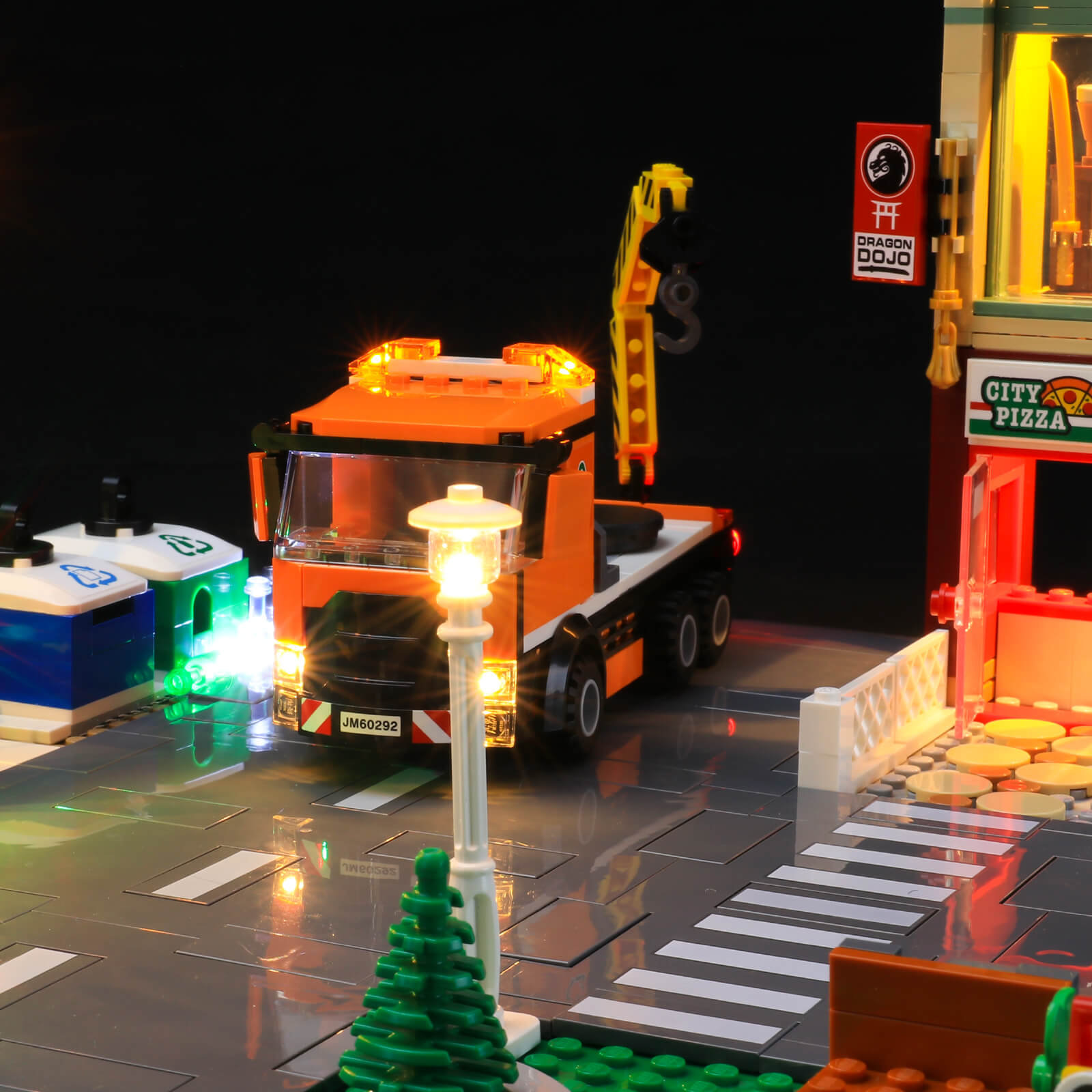 led lights for lego recycling station