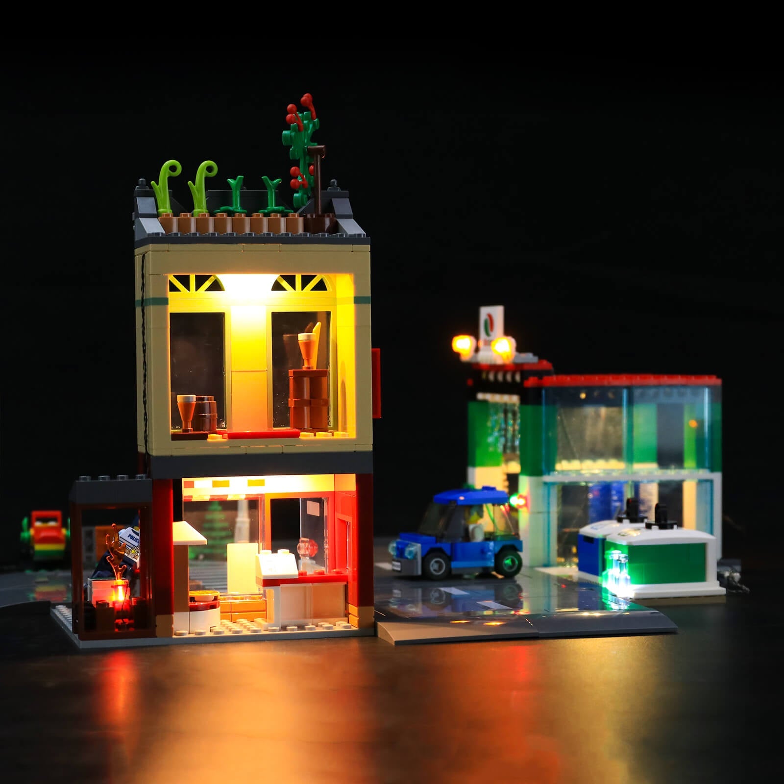 lego led brick light for City Town Center
