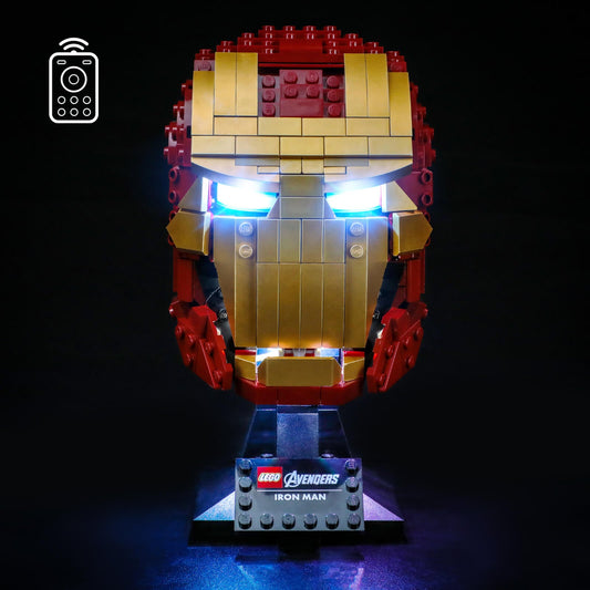 (Remote Version)Light Kit For Iron Man Helmet 76165-BriksMax