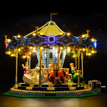 Briksmax Light Kit For The New Carousel Set 10257