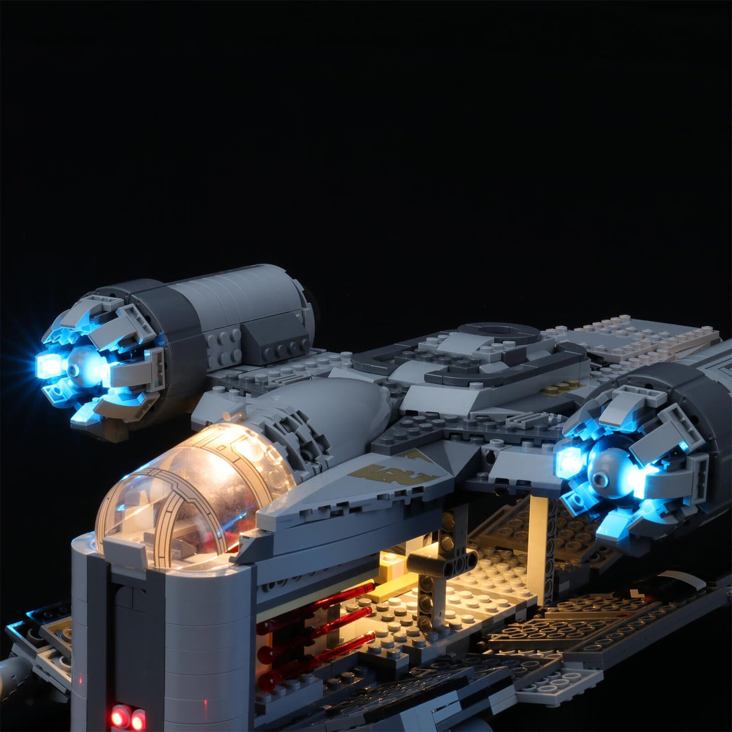 lego star wars 75292 with lights