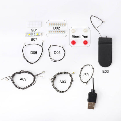Led Light Set For DIY Designer Kit Compatible With Police Car Building Blocks Series