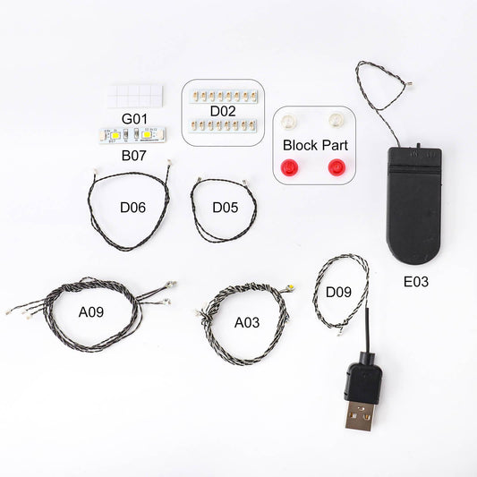 Led Light Set For DIY Designer Kit Compatible With Police Car Building Blocks Series
