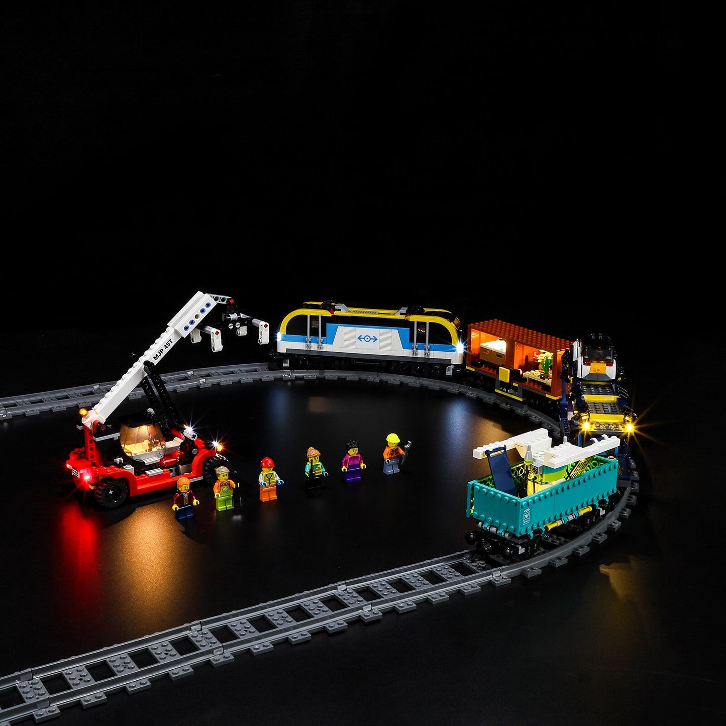 light up Lego City Freight Train 60336