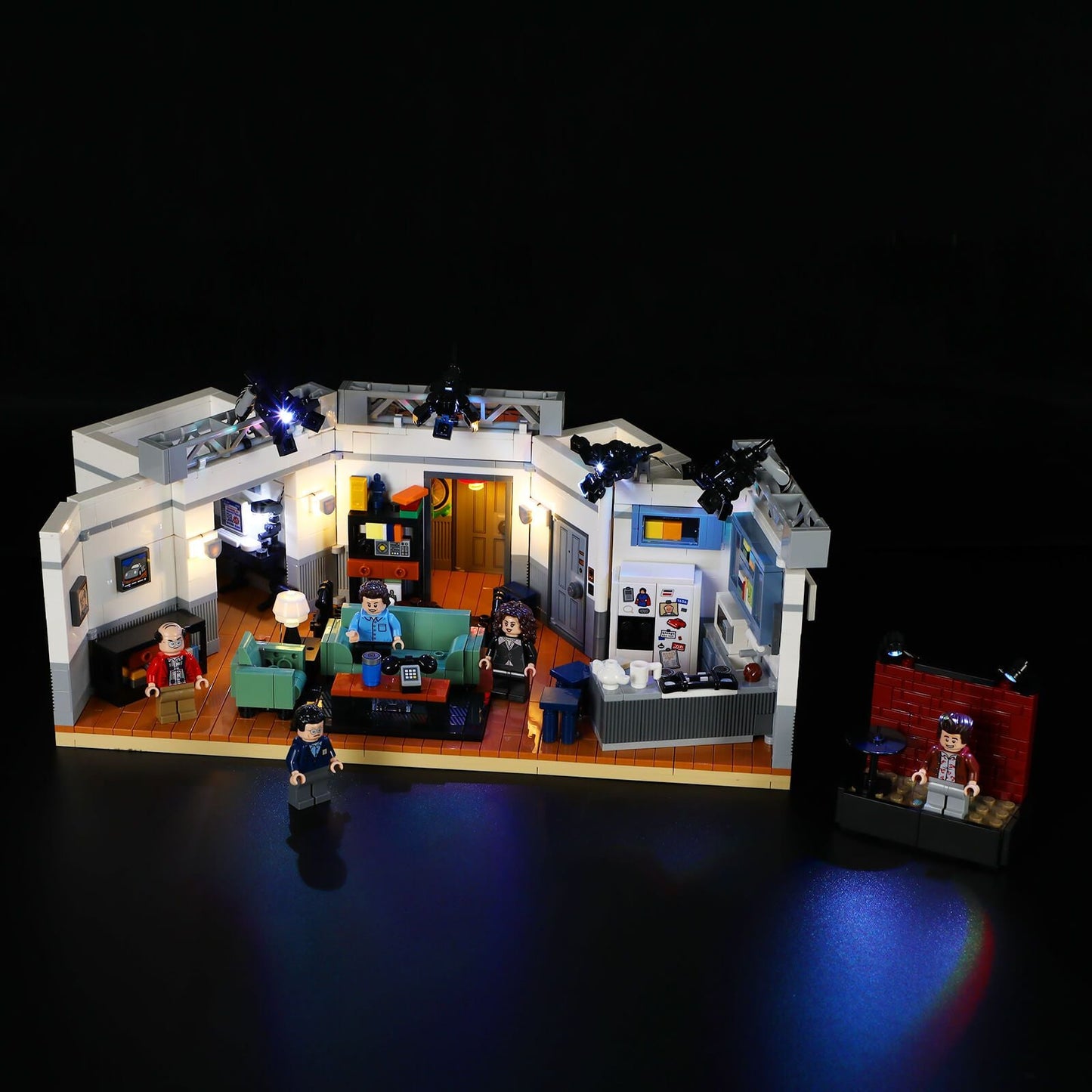 add lights in lego seinfeld apartment