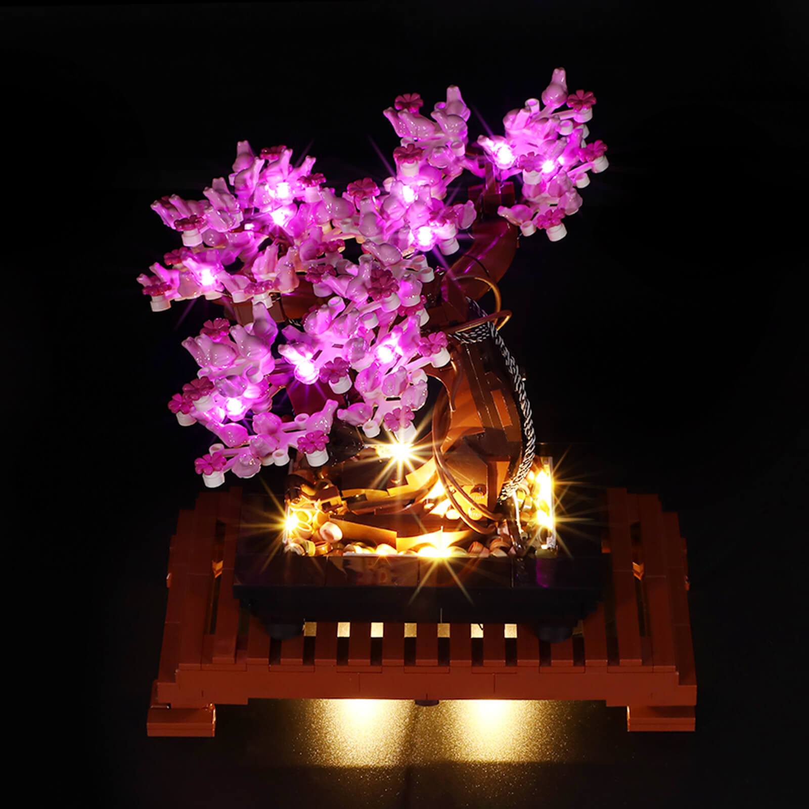 led light for bonsai tree Light Kit For Lego Bonsai Tree 10281(Pink Blossoms) – Briksmax
