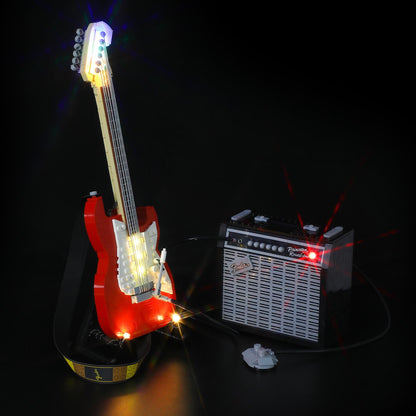 light up lego ideas stratocaster