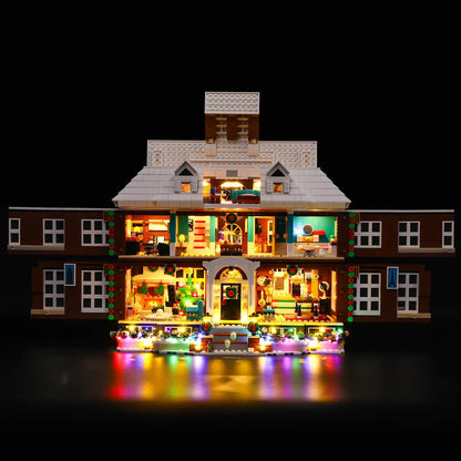add warm lights to lego mccallister house