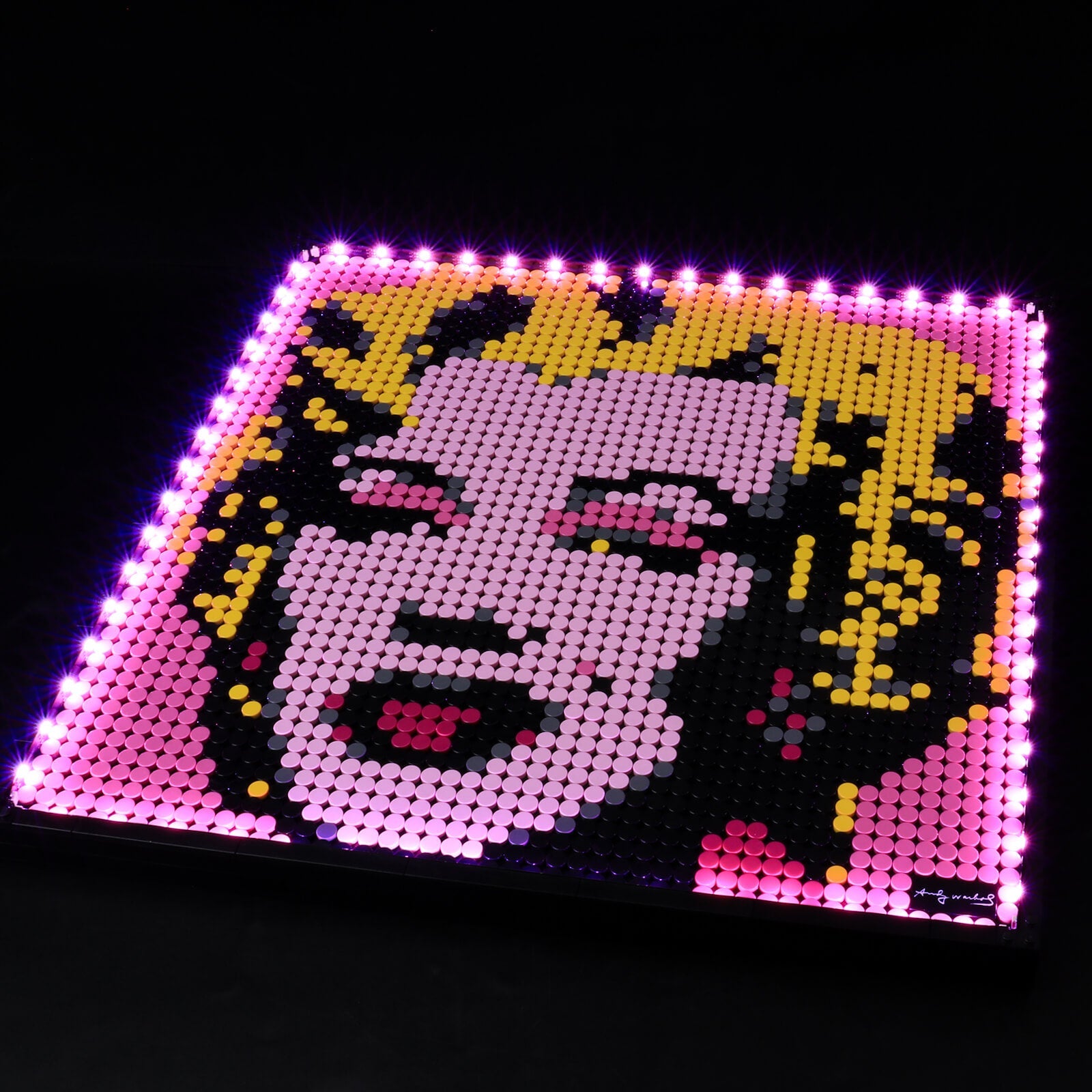 add lights to lego wall art series