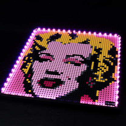add lights to lego wall art series