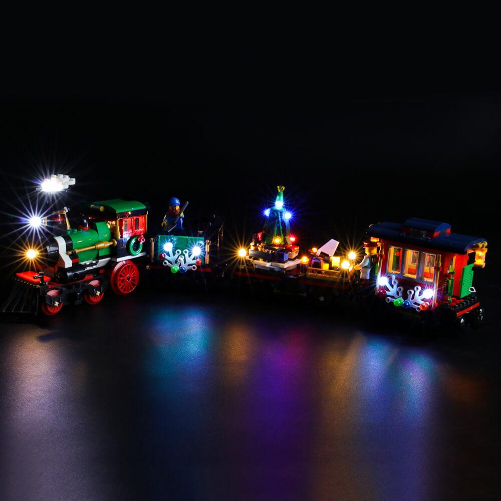 lego creator 10254 winter holiday train with lights