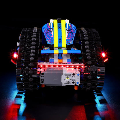 add led lights to Lego App-Controlled Transformation Vehicle 42140 set