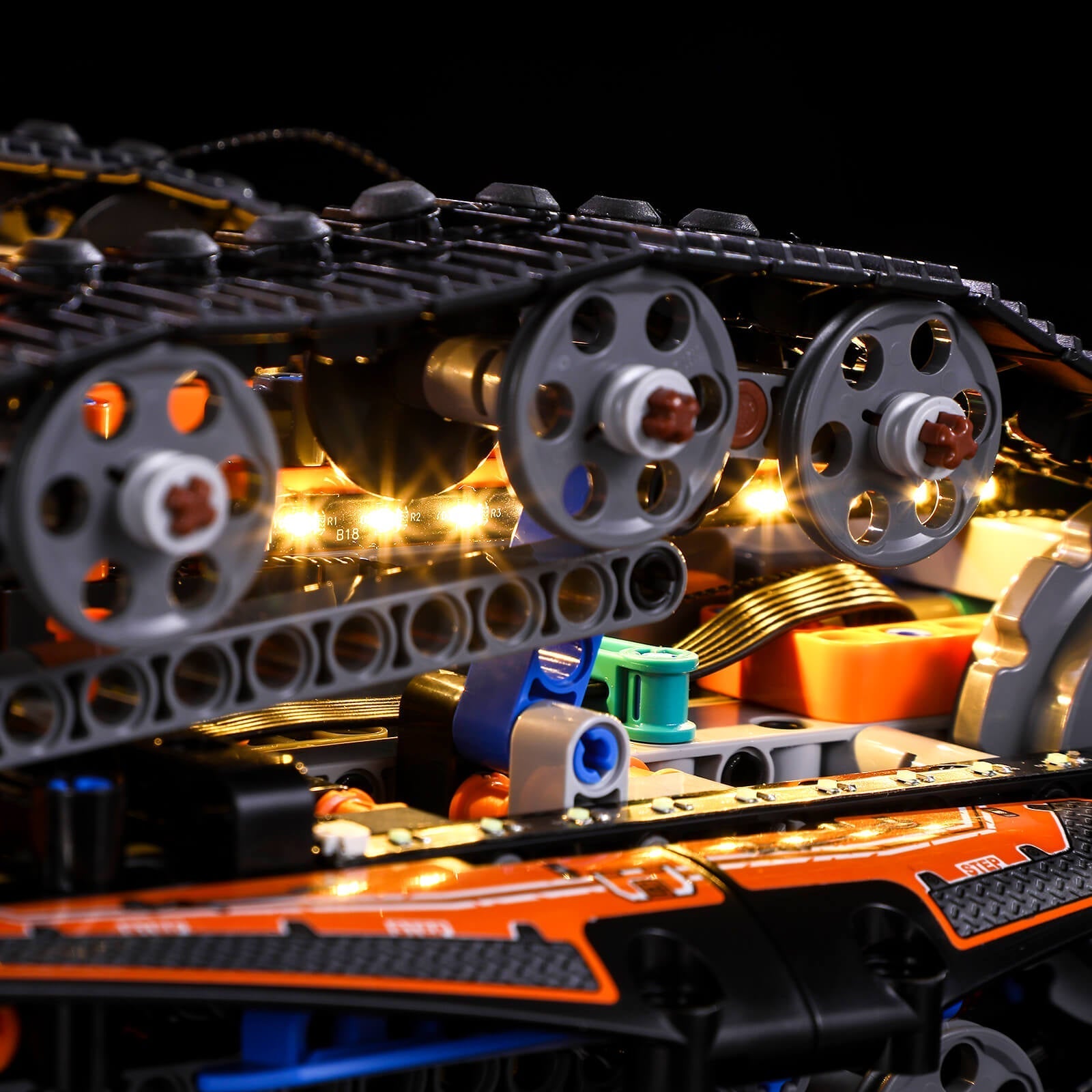 add led lights to Lego Transformation Vehicle 42140