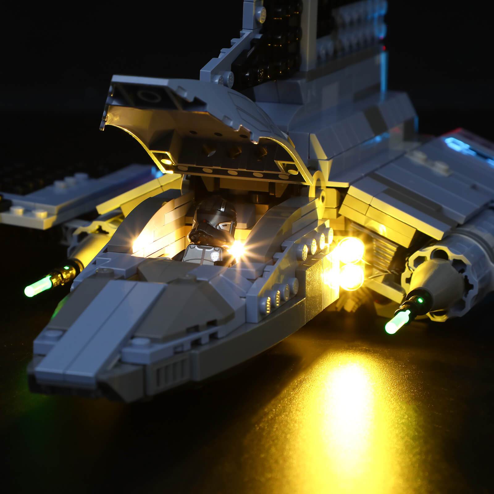 light up cockpit of bad batch lego sets