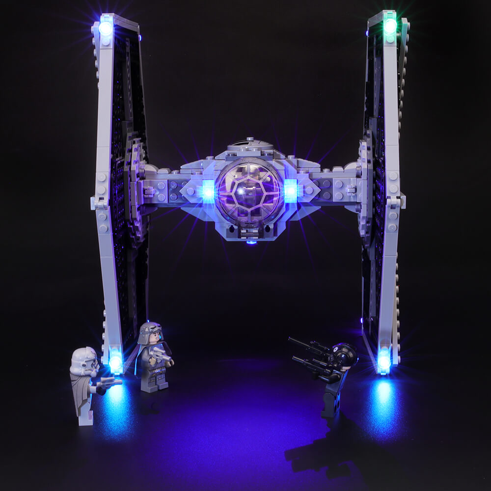 lighted lego star wars tie fighter 75211