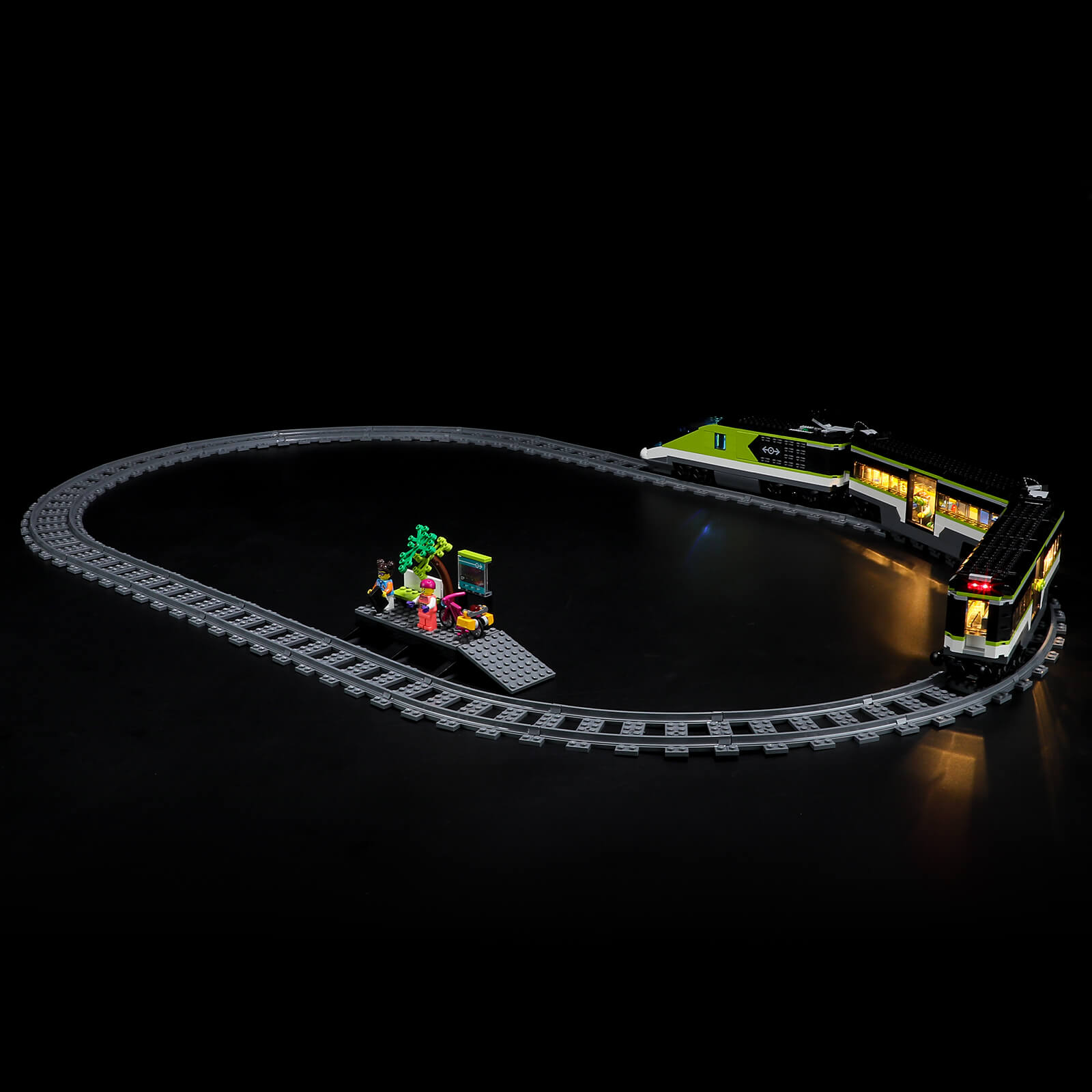 add led lights to Lego Express Passenger Train 60337