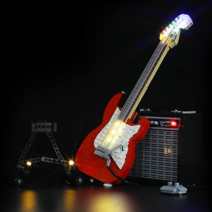 lego fender stratocaster kit with light and sound