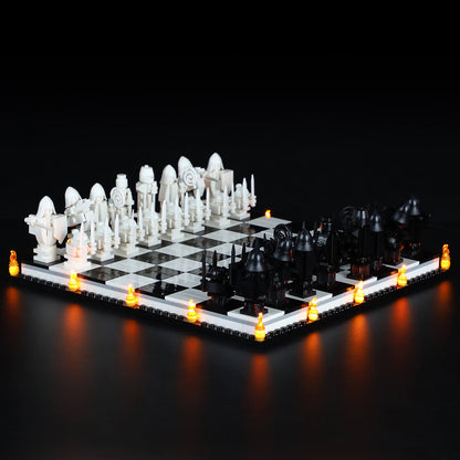 harry potter wizards chess lego with lights