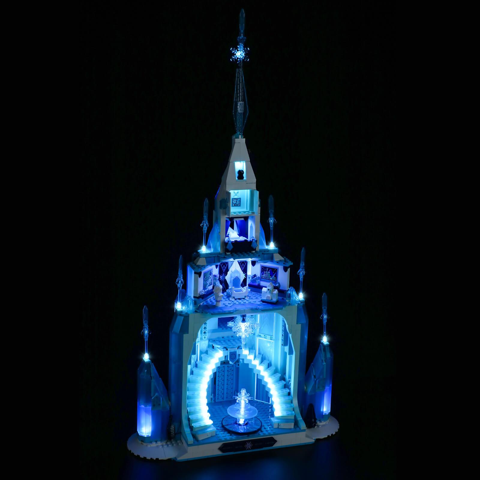 backside of lego elsa castle