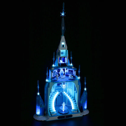 backside of lego elsa castle
